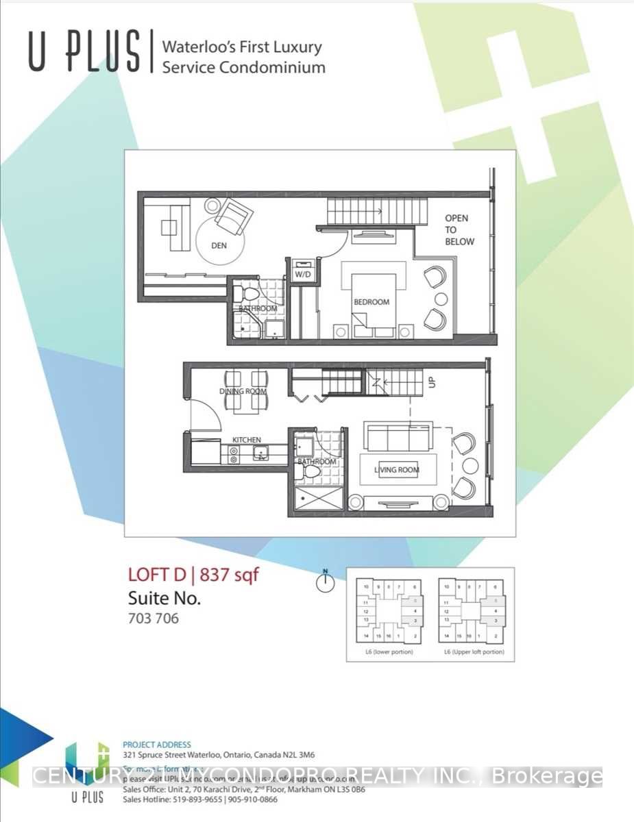 Unit 706 - 321 Spruce Street, Waterloo 3
