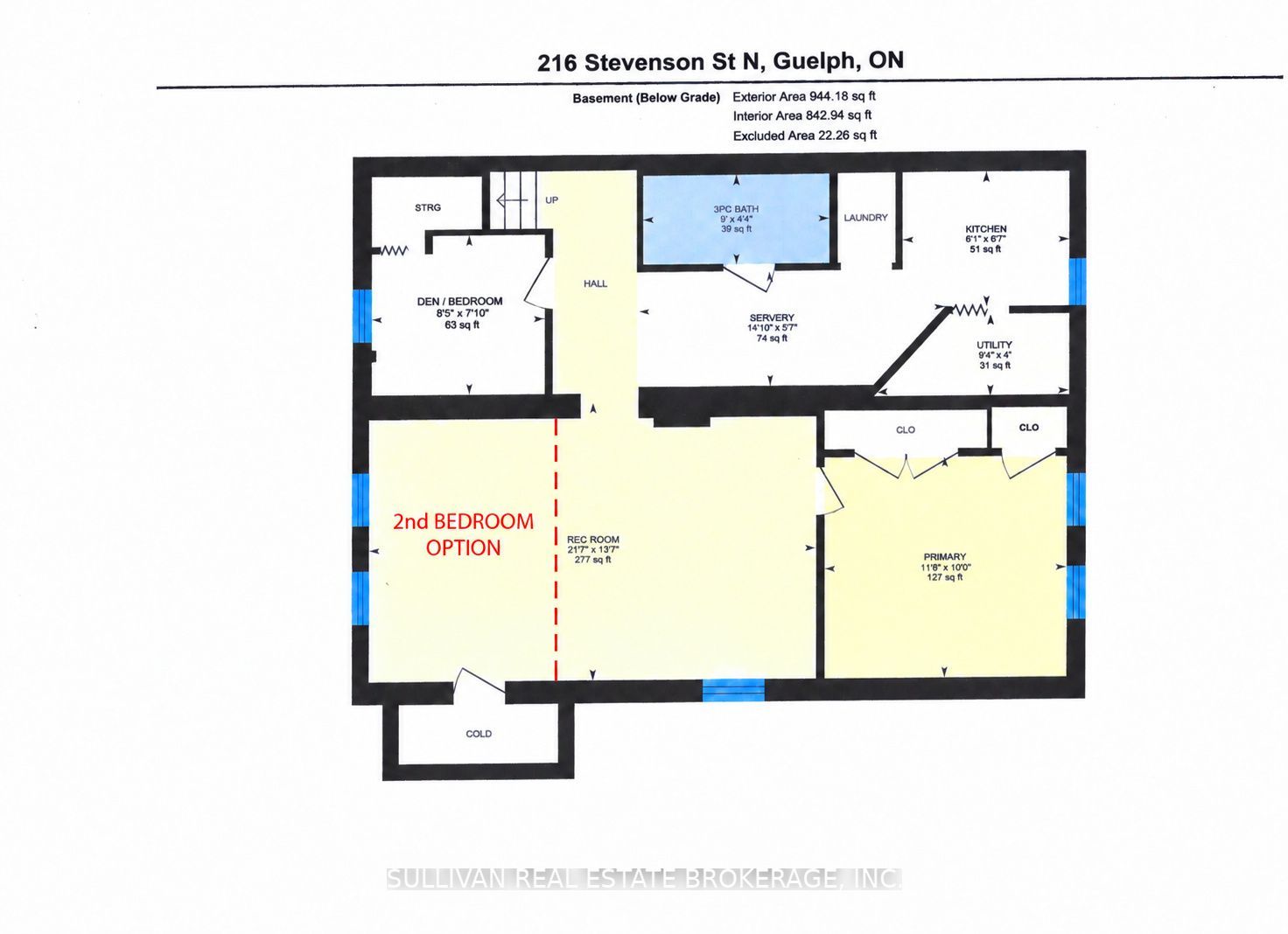 Unit Basement Apartment - 216 Stevenson Street N, Guelph 4